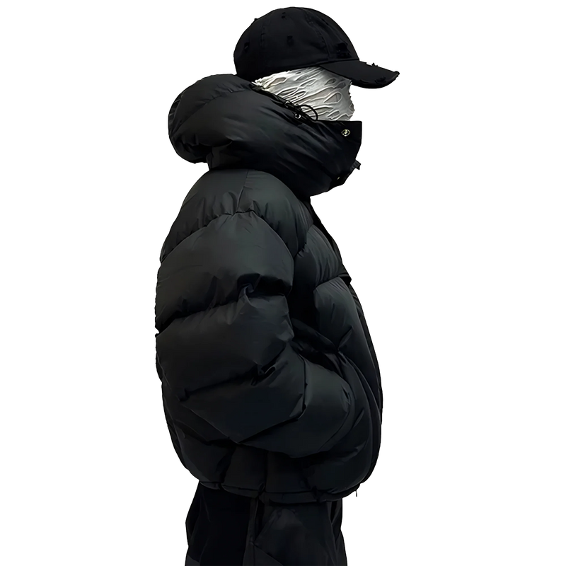 Puffer Jacket in Nightfall Black